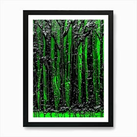 Green Forest 3 Art Print