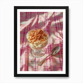 Pink Breakfast Food Granola Bowl 2 Art Print