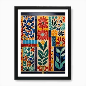 Tile Mosaic Art Print