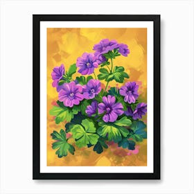 Geraniums Art Print