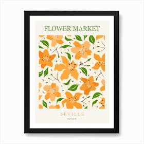 Seville Flower Market Art Print