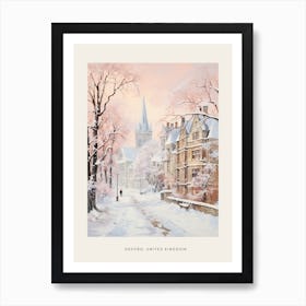 Dreamy Winter Painting Poster Oxford United Kingdom 3 Art Print