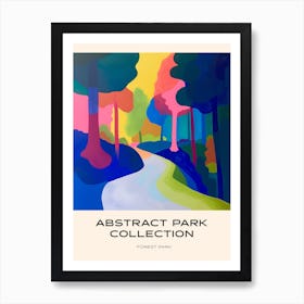 Abstract Park Collection Poster Forest Park St Louis 2 Art Print