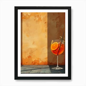 Aperol Spritz Orange 77 Art Print