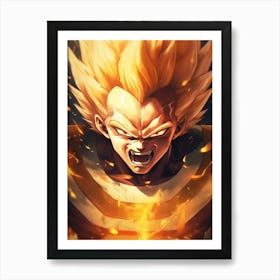 Dragon Ball Z Wallpaper 28 Art Print