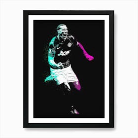 Rio Ferdinand 1 Art Print