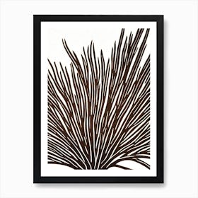 Acropora Nana Linocut Art Print