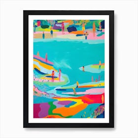 Colorful Waters Bright beach Art Print