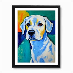 Maltese Fauvist Style Dog Art Print