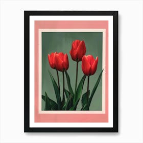 Red Tulips 5 Art Print