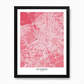 Madrid Pink Purple Art Print