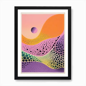 Abstract Landscape Risograph Style 6 Art Print