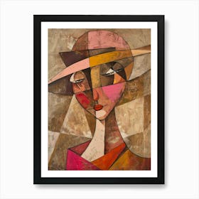 Woman In A Hat Art Print