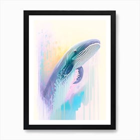 Gervais  Beaked Whale Storybook Watercolour  (1) Art Print
