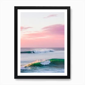 Collaroy Beach, Australia Pink Photography 1 Art Print