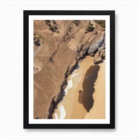 Aerial View Of A Beach Art Print