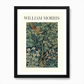 William Morris Green Botanical Art Print Art Print