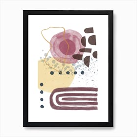 Abstract minimalist watercolor 1 Art Print