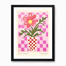 Spring Collection Snapdragons Flower Vase 4 Art Print