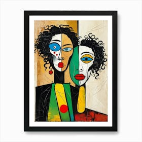 Two Women 1 Art Print