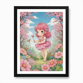 Pink Fairy Art Print