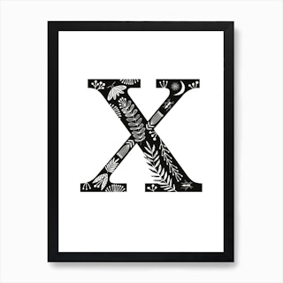 Letter X Art Print