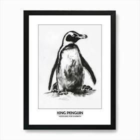 Penguin Huddling For Warmth Poster 4 Art Print