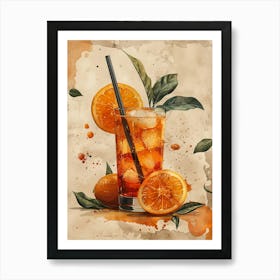 Orange Iced Tea 4 Art Print