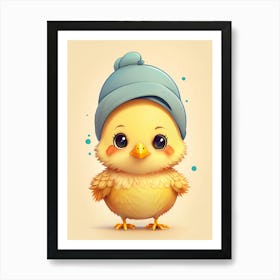 Cute Little Chick Art Print