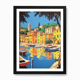 Portofino Italy 2 Travel Poster Vintage Art Print