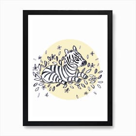 Baby Zebra Art Print