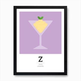 The Food Alphabet – Z Art Print