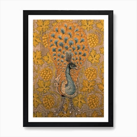 Peacock And Vine Detail, William Morris And Philip Webb Art Print