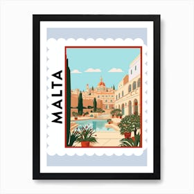 Malta 2 Travel Stamp Poster Art Print