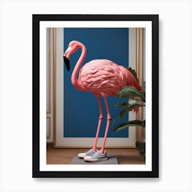 Sneaker Flamingo Art Print