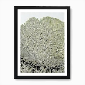 Acropora Gemmifera Linocut Art Print