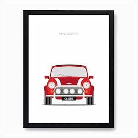 Classic Mini Cooper Art Print