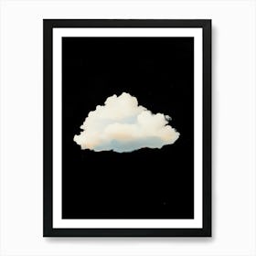 Cloud Wall Art Painting Black Night Sky Print Art Print