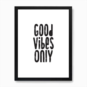 Good Vibes Only Pixy Group Art Print