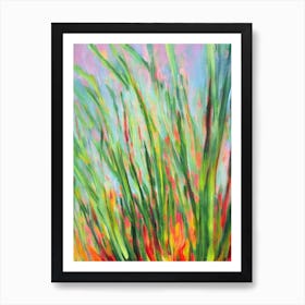 Asparagus Fern Impressionist Painting Art Print