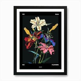 No Rain No Flowers Poster Bouquet 6 Art Print