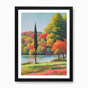 Conifers Tree Watercolour 1 Art Print