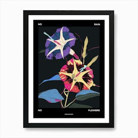 No Rain No Flowers Poster Morning Glory 5 Art Print