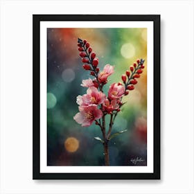 Blooming Cherry Blossoms Art Print