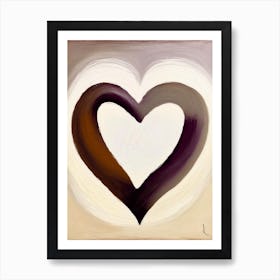 Infinity Heart Symbol Abstract Painting Poster