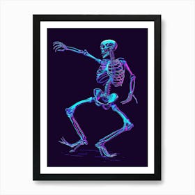 Skeleton Dance 2 Art Print