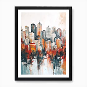 Sydney Kitsch Cityscape 1 Art Print