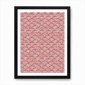 Red Semicircle Art Print
