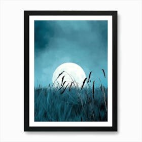 Moon In The Sky Art Print