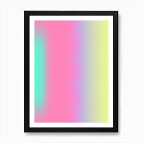 Colorful Lights Gradient Aura Art Print